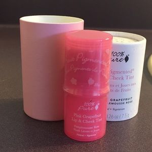 100% Pure Lip & Cheek Tint in Pink Grapefruit